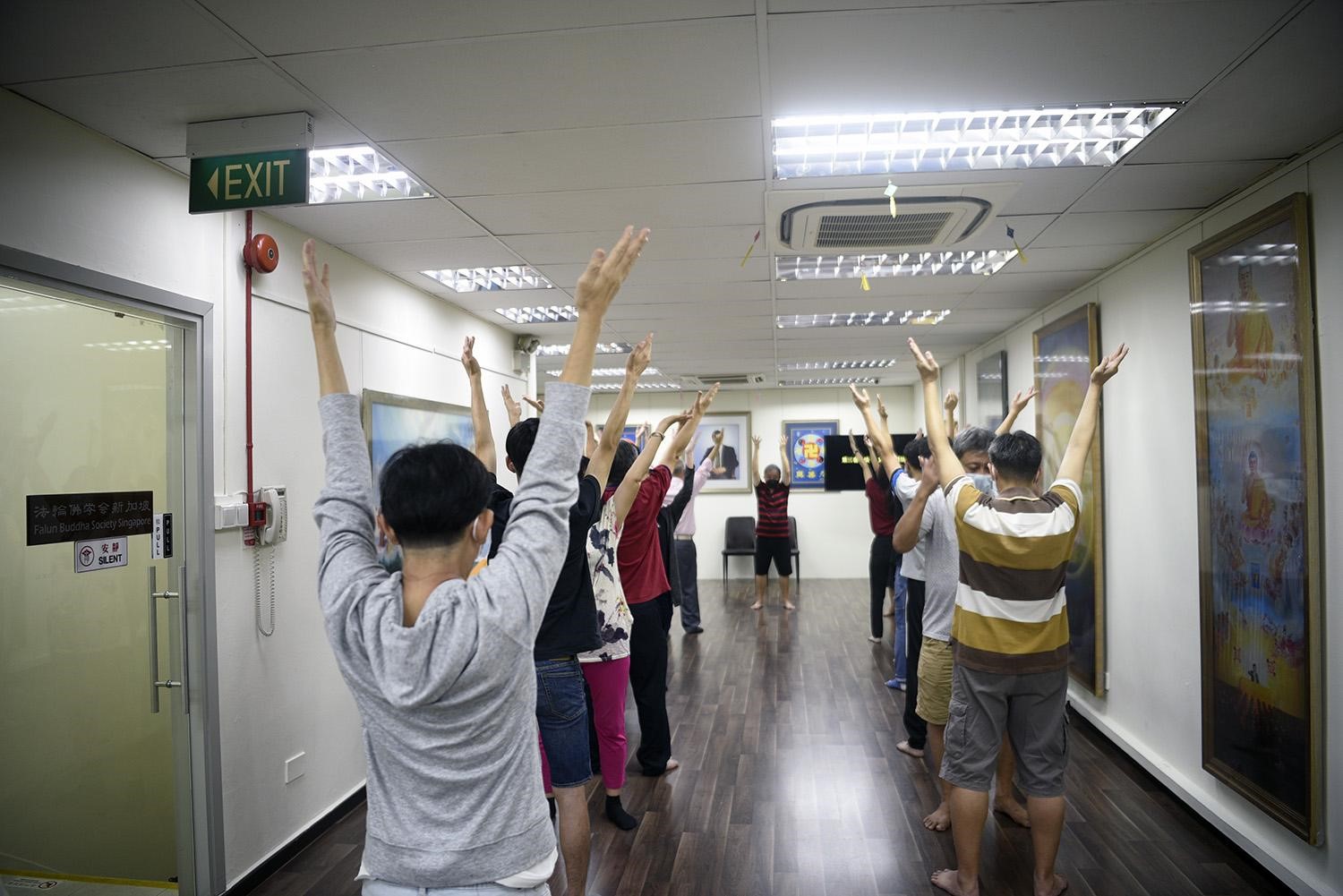 图2~4:新学员们学炼了五套功法。